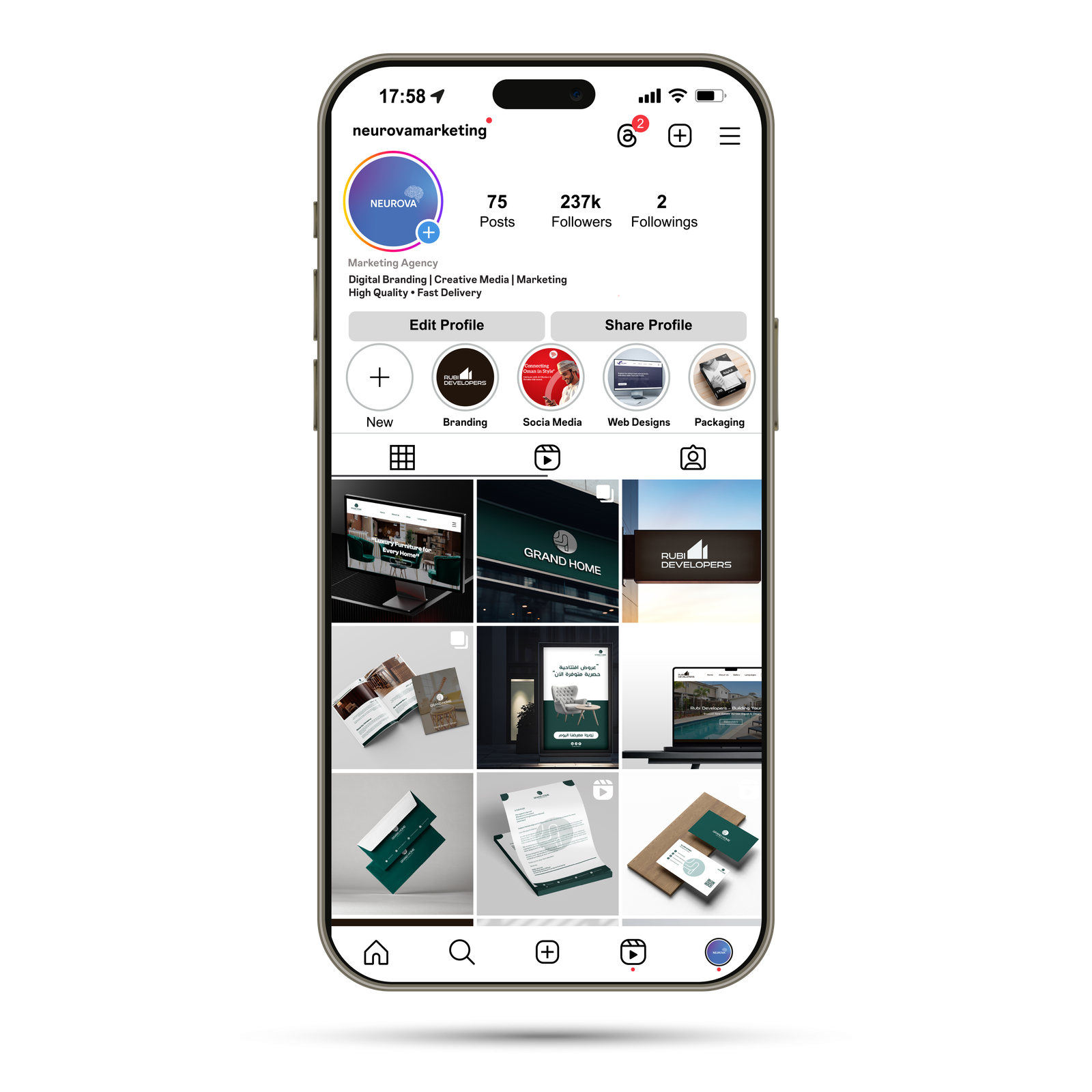 Follow Neurova on Instagram